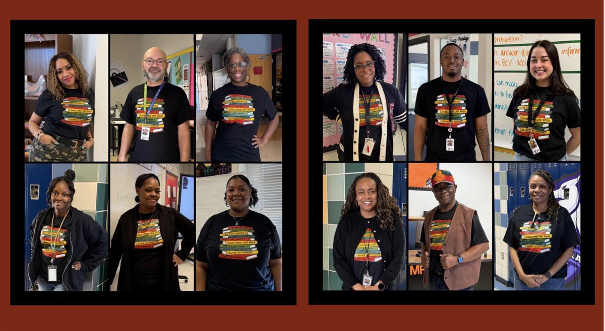 Closing out Black History Month in unity and purpose! Today <a href="/TheGriffins22/">Home of the Griffins</a> came together for a Staff Unity Dress Day!! We will continue to dream like Martin and fight like Malcolm with courage, conviction, and commitment to our students every single day!