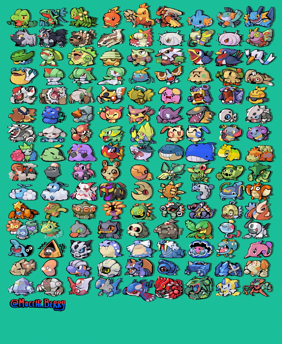 [REPOST CUZ I FORGOT SPINDA]
Yay Pokémon day yayy