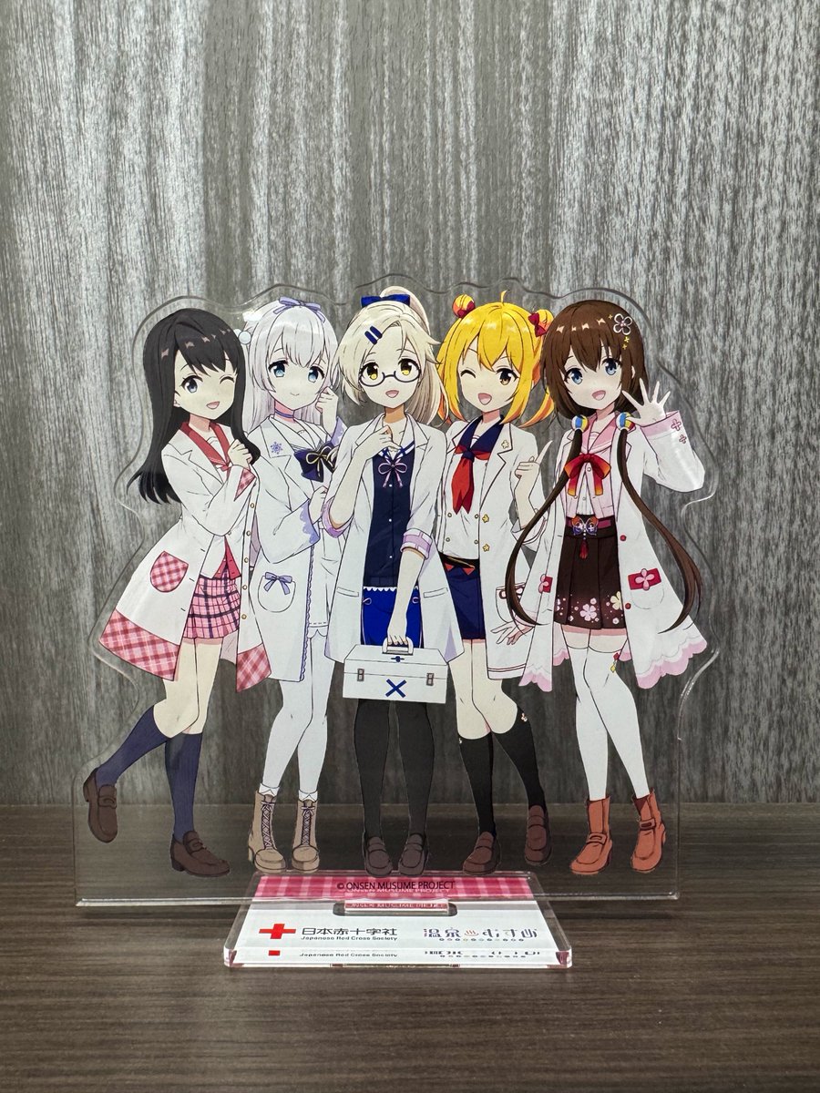 一足お先にアクスタいただきました🙂‍↕️♡ 群馬県温泉むすめちゃん達