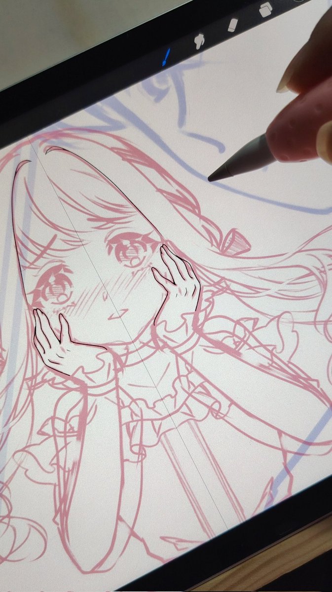 Drawing for stress relief 💕