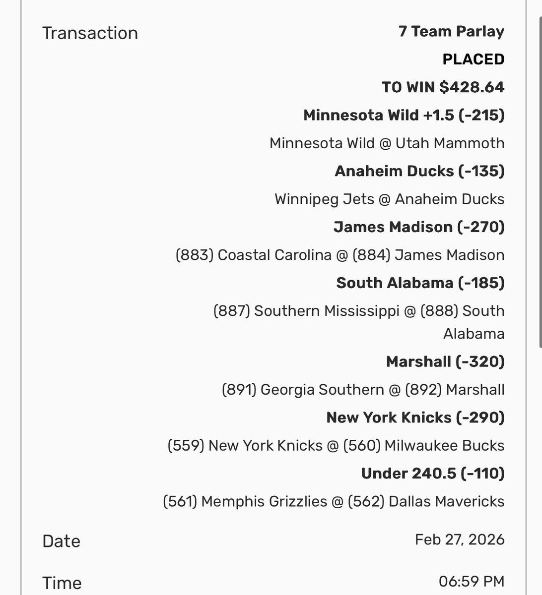 2 slips

I smell 2 winners 🙏🏾

Lets get this money

(1 slip risky but lets get 💸)