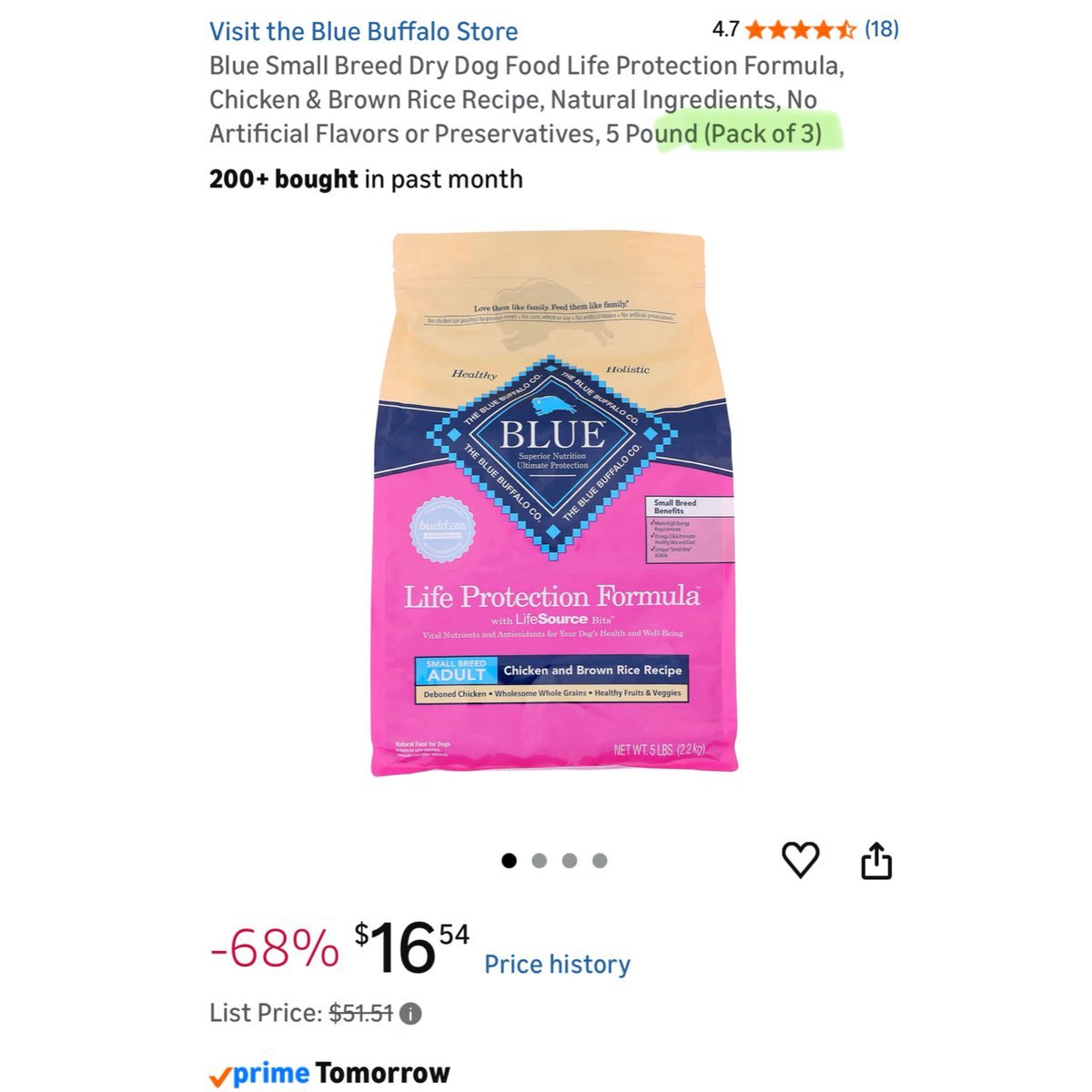 If you wanna try your luck on this dog food.. says it’s a 3 pack > go.lindsayann.io/amzn/bwGZgv *ad