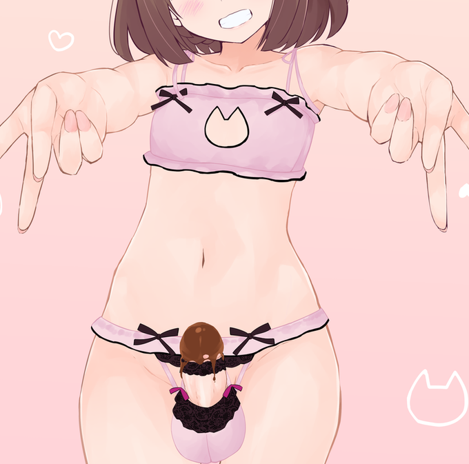 #今月描いた絵を晒そう
女の子のおちんちんを描いていました 