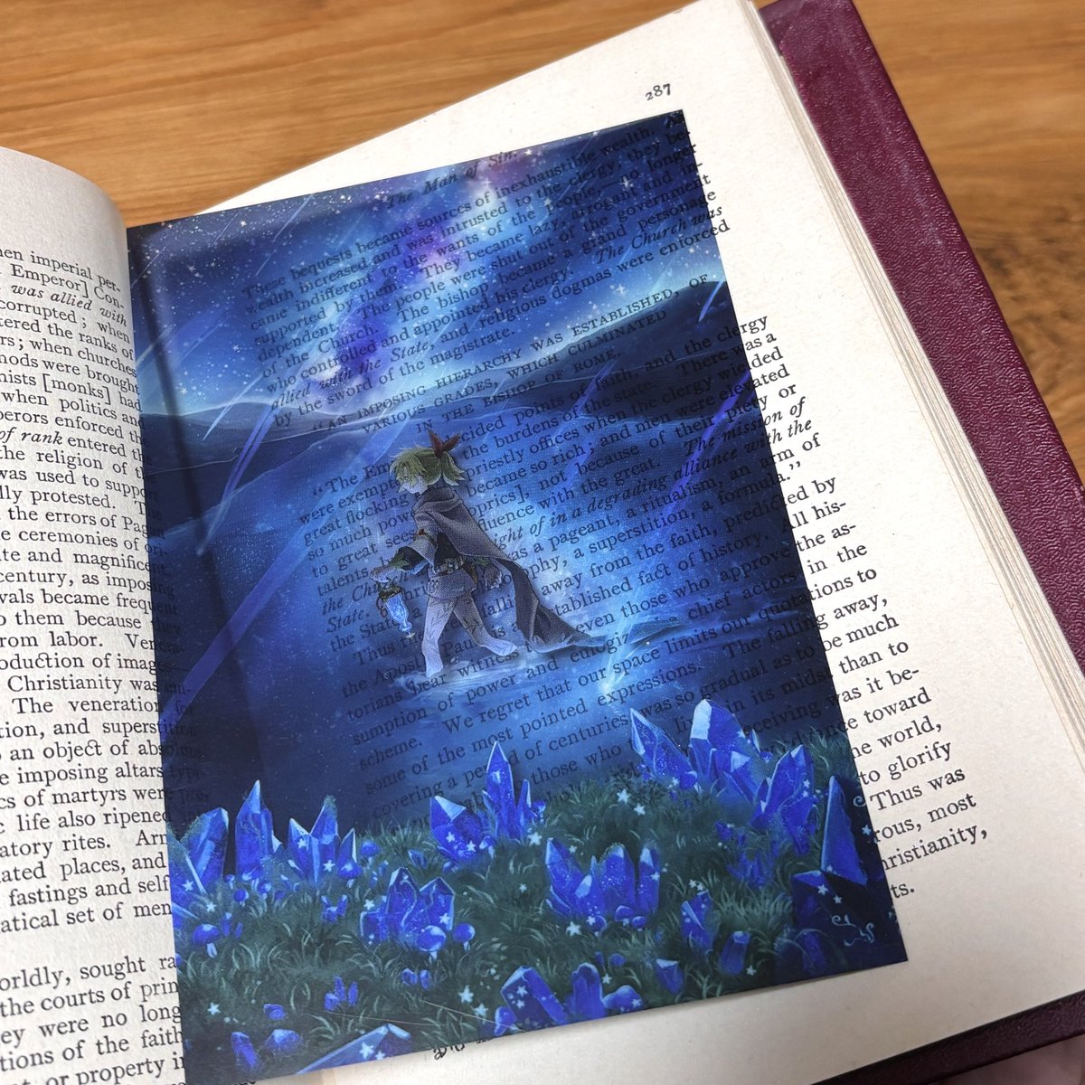 クリアポストカードってしおりにすると最高ですよね(✧∀✧)!! 可愛い