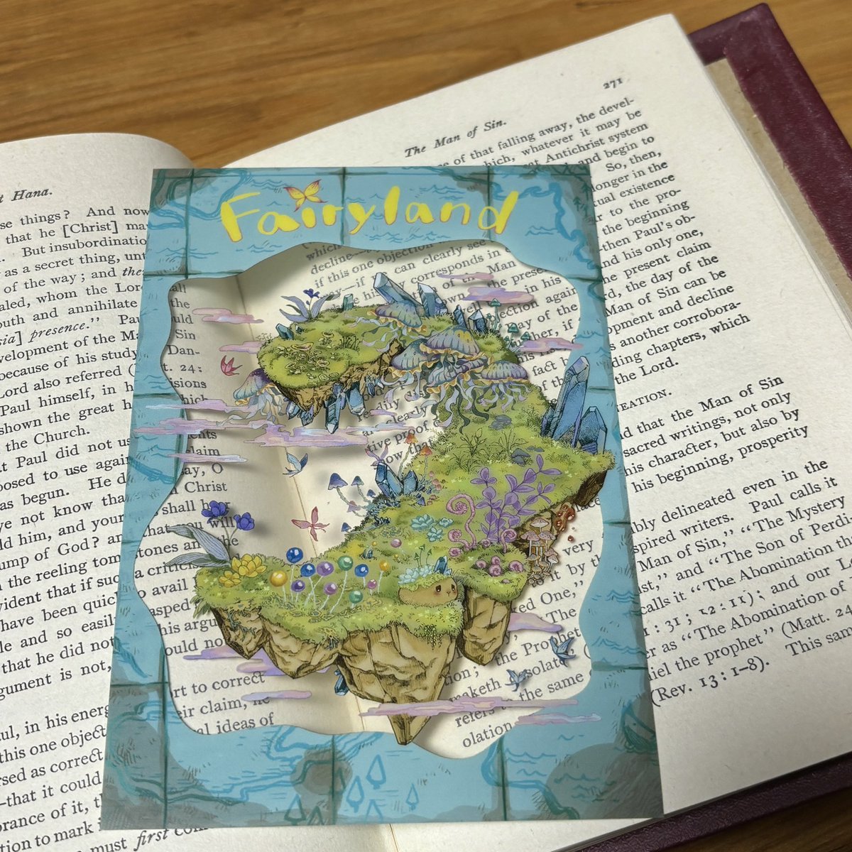 クリアポストカードってしおりにすると最高ですよね(✧∀✧)!! 可愛い