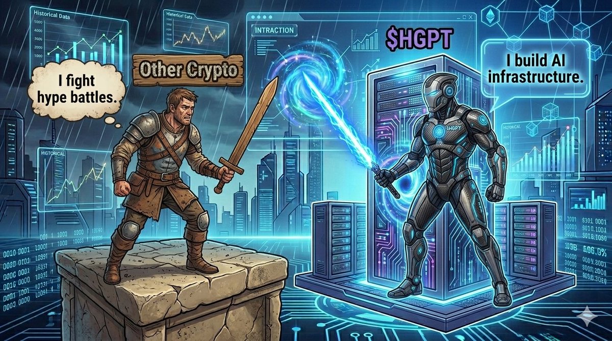From memes to meaning, $HGPT shows how <a href="/hypergpt/">HyperGPT</a> turns AI tools into usable #Crypto solutions while $BTC sets vision and $ETH delivers speed. CA 0x529C79f6918665EBE250F32eeEAA1d410a0798C6 powering smarter decentralized future today