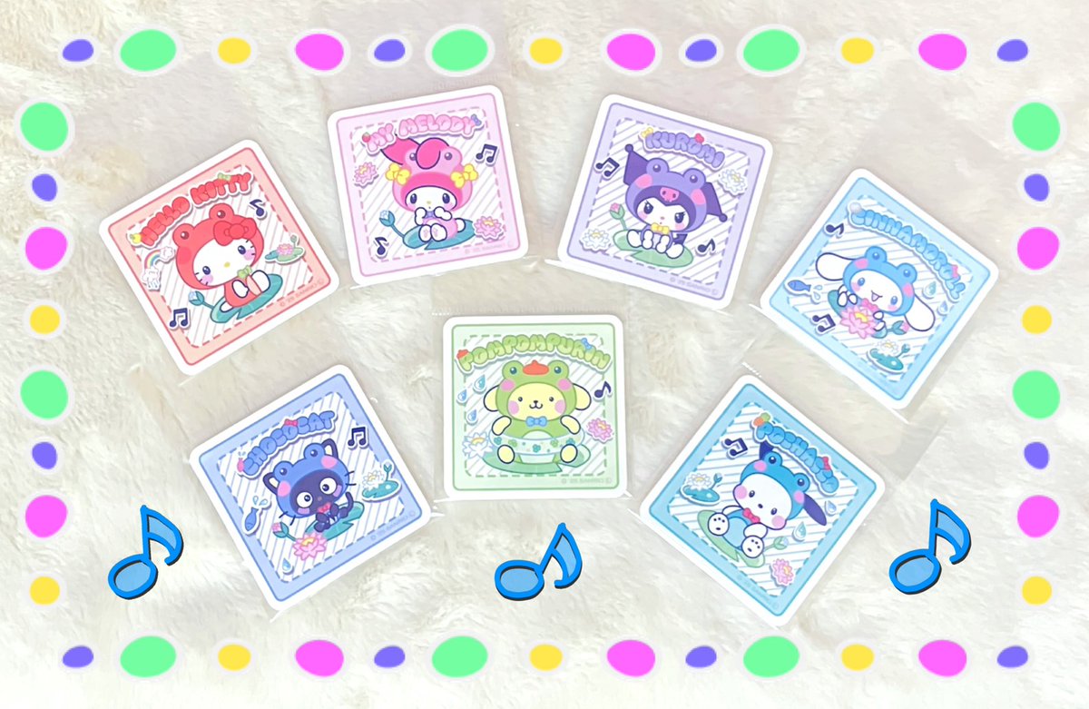 munyu_magnet's tweet photo. 🎶商品紹介🎶

#サンリオキャラクターズ より
『けろけろパーティーシリーズ ダイカットステッカー』が好評発売中☁

みんながキュートなかえる姿に大変身👀💕
スマホの裏に挟めるサイズ感👍✨

近鉄パッセ5階にて皆様のご来店をお待ちしております🐸

#サンリオ #sanrio https://t.co/90hdZQ8IOG