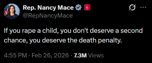 tommyborumjokes's tweet photo. I like Nancy Mace more and more https://t.co/eZicvbDKjY