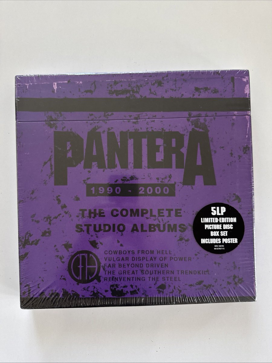 Pantera The Complete Studio Albums 1990-2000 Picture Disc, Poster, Rhino, Sealed  
🔗 ebay.com/itm/3582400082…  ⬜
 #ad