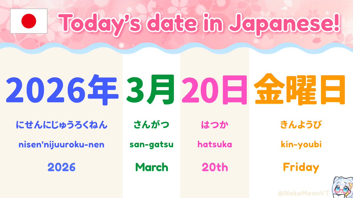 Nako 🌙🐈 JP Teacher 🇯🇵 1-on-1 Open! tweet media