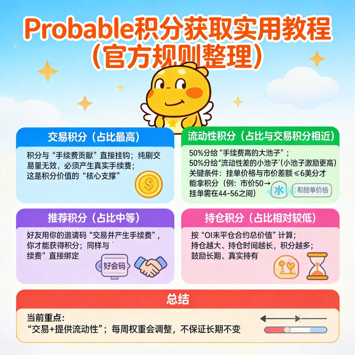 我前几天写了一篇关于预测市场的 
很多一起撸毛的兄弟问我 <a href="/0xProbable/">Probable</a>  怎么样 
他一直再刷 让我加入一起做好兄弟 
不建议的可以使用我的邀请码 E1RZ6TRV

我过年期间加入了全真社区 里面也有很多老师都是，
Probable大使 我也申请了 没有拿到 希望有一天能混上一个项目的大使吧
  
Probable背景：