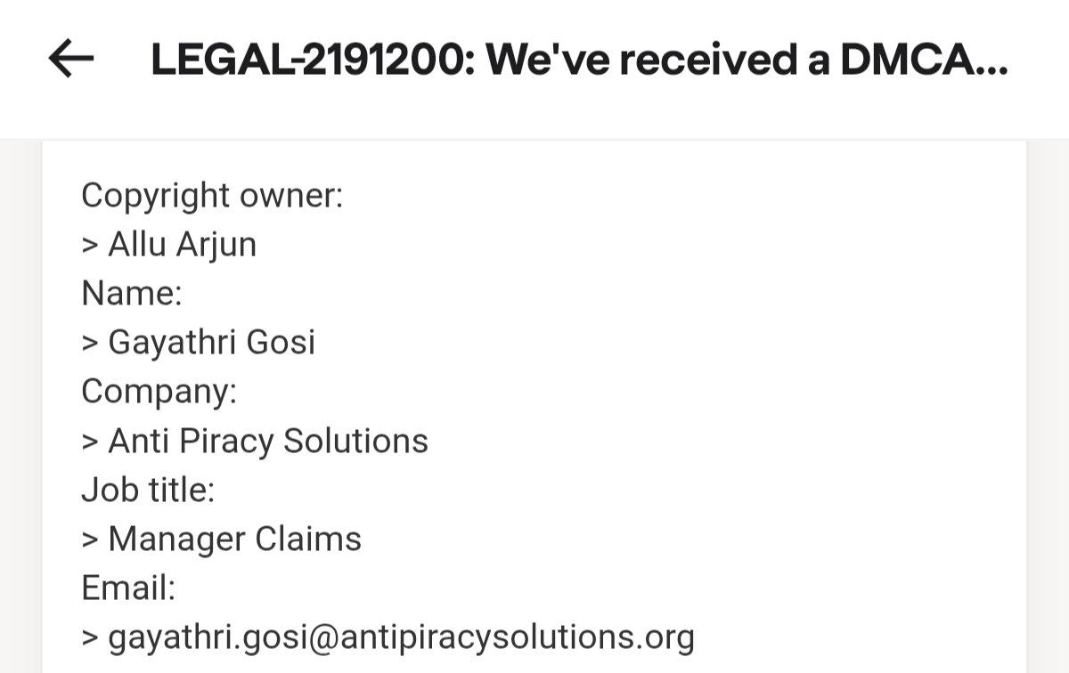 It was just a screenshot from Saami Saami song 

If you can't handle criticism from the other side, control your employees first <a href="/alluarjun/">Allu Arjun</a> 👍