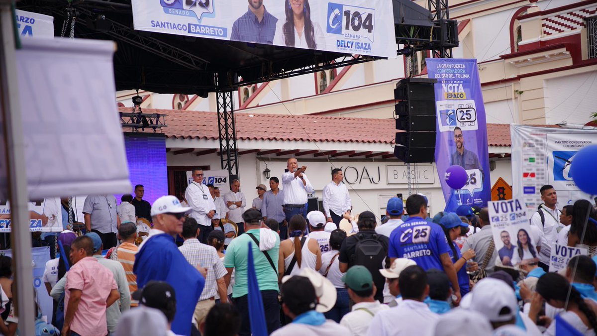 OscarBarretoTol's tweet photo. Con firmeza y convicción, Santiago Barreto Triana y el C25 al Senado representan esa política que une, construye y le devuelve seguridad y progreso al territorio. @soyconservador https://t.co/Hd9W2nvXck