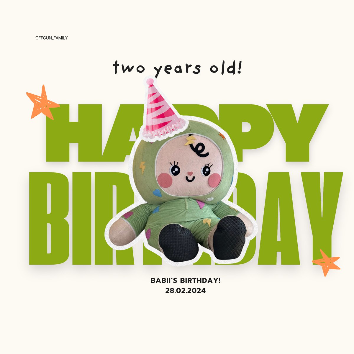 สุขสันต์วันเกิดเบบี๋หลานรัก 2 ขวบแล้ว แต่ความน่ารักของหนูมันล้นจน 2 Cute 2 Handle เลย ขอบคุณที่เกิดมาเติมเต็มความสุขให้ป่าปี๊ ด่าด๊า และพี่ยายนะคะ ขอให้มีคนมาหลงความน่ารักของหนูเยอะ ๆ เติบโตอย่างแข็งแรงในทุก ๆ วันเลยน้า!👶🏻💚🍼

<a href="/BABII_GMMTV/">BABII</a> 
#Babii2Cute2Handle
#Babii #NongBabii