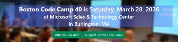 BostonCodeCamp tweet media