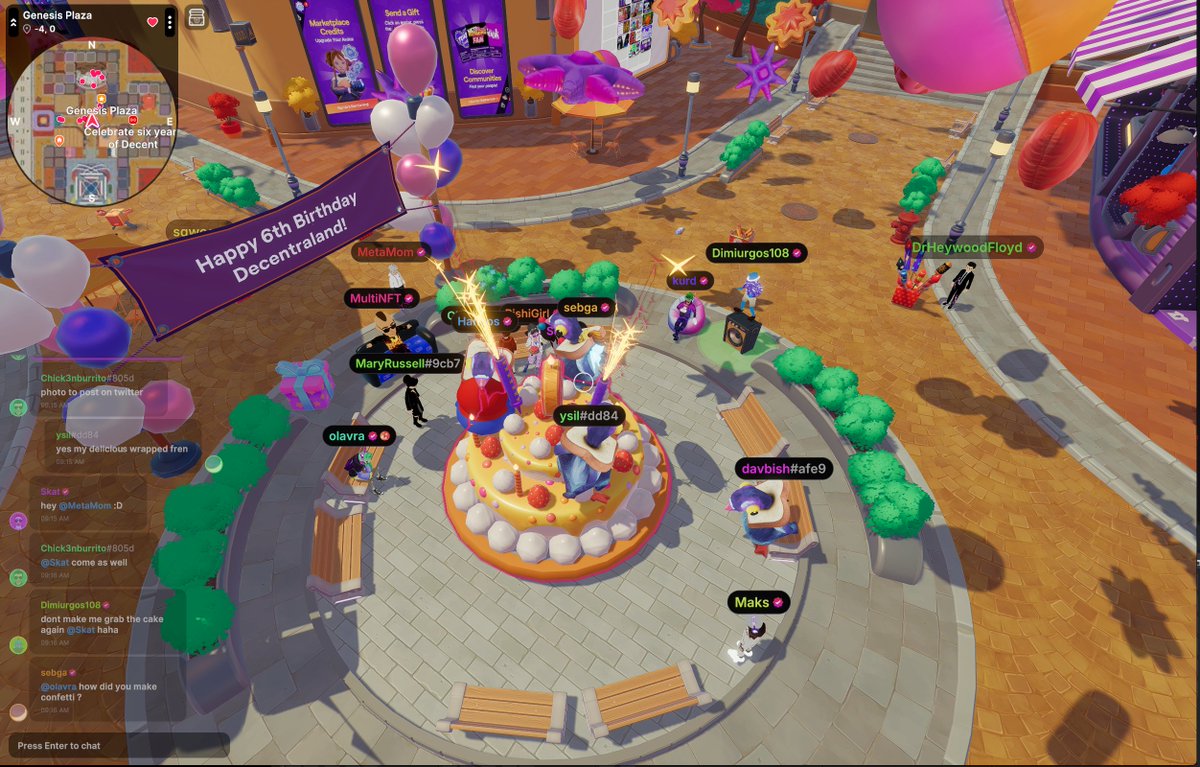 kara_377's tweet photo. Bit of a late upload, but here's Genesis Plaza in @decentraland 

Very fun! https://t.co/U2wpubxxIt