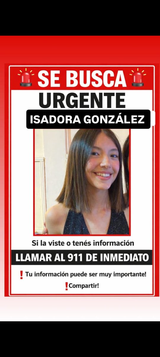 Tipita_'s tweet photo. @desaparecidaorg Se busca a Isadora González en Mendoza!!! Gracias por difundir https://t.co/8kcuaK1Gij