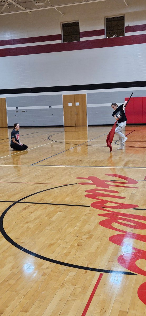Night 3 of Flag Line Clinics 💃✨

We introduced marching to our first-year members, worked on sassy head snaps &amp; strong steps, and even started the group routine! 🔥

We missed some girls tonight but can’t wait to be back together soon!

Keep working hard. Practice makes perfect