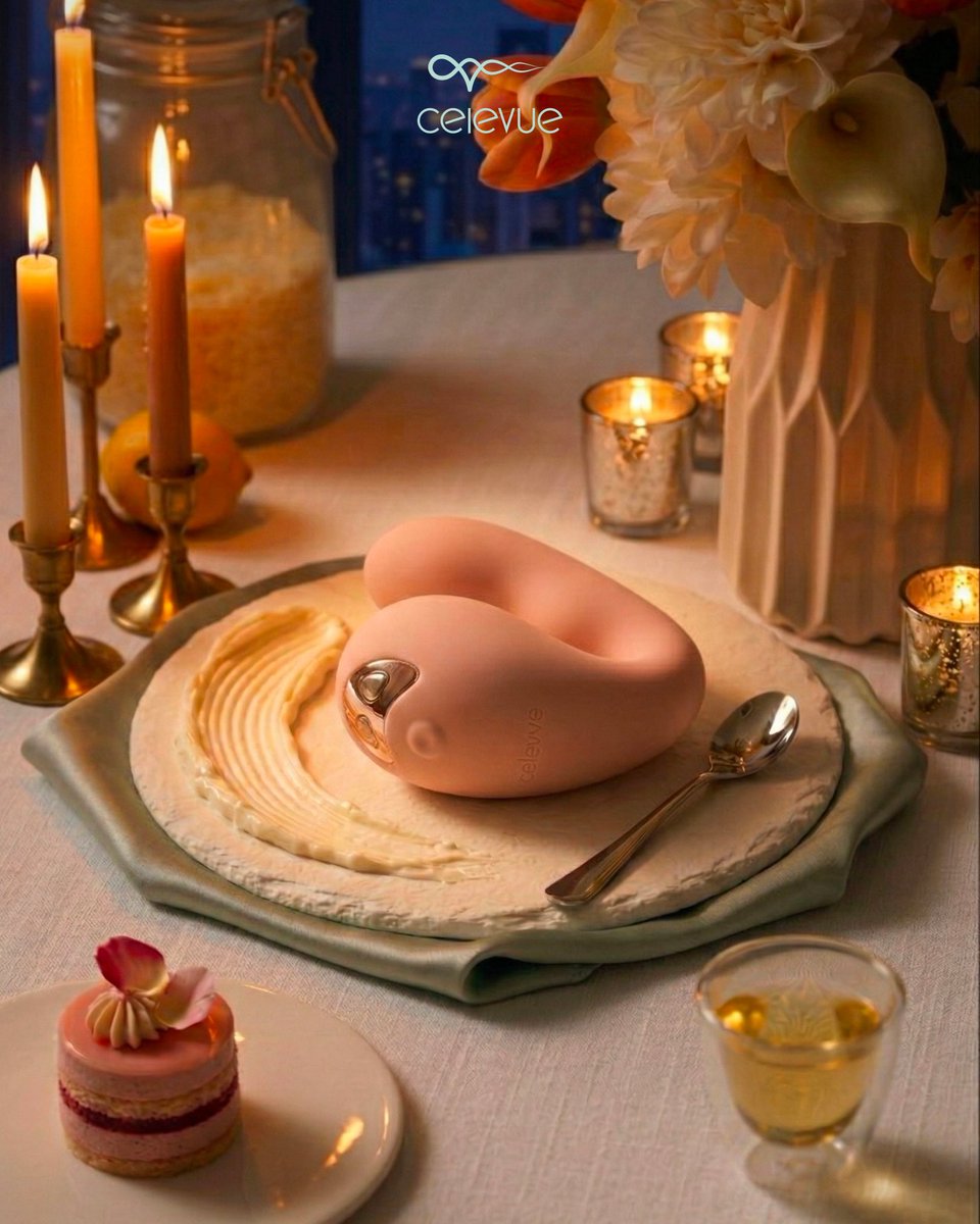 CelevueAI's tweet photo. A different kind of dessert to close out a long week 🍰  
Let smooth resonance replace the rush. Your private emotional space is ready when you are. Glow after. ✨  

#Celevue #SelfLove #FridayNight https://t.co/YKp0FTj8PK