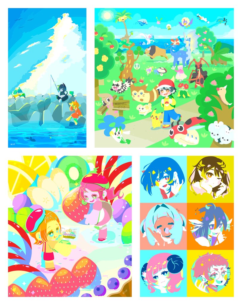 いっぱいかいた！
 #今月描いた絵を晒そう