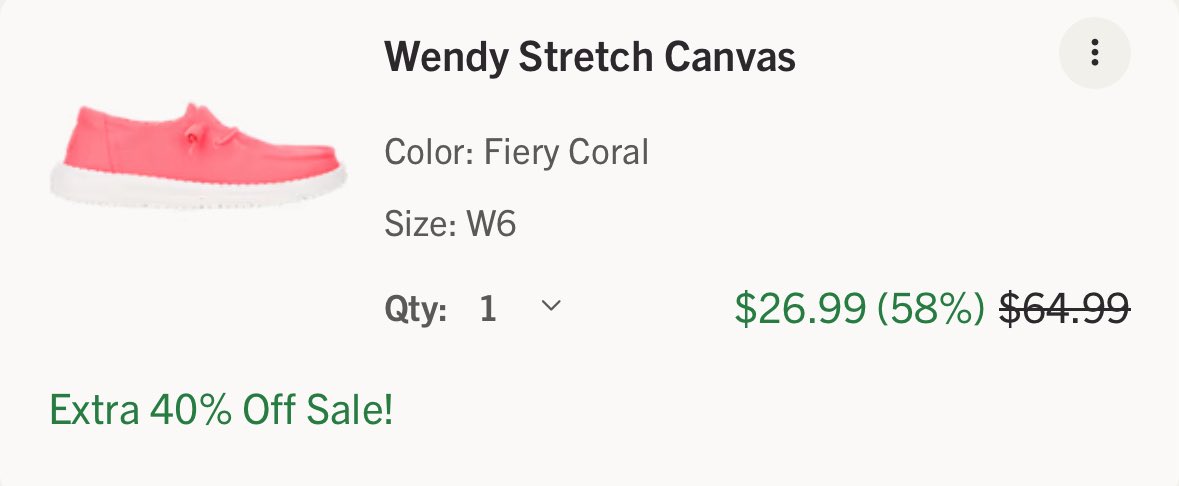 🔥Take an EXTRA 40% off sale items at Hey Dude w/ promo code: BONUS 
> lindsayann.io/4aHFVt5 #ad