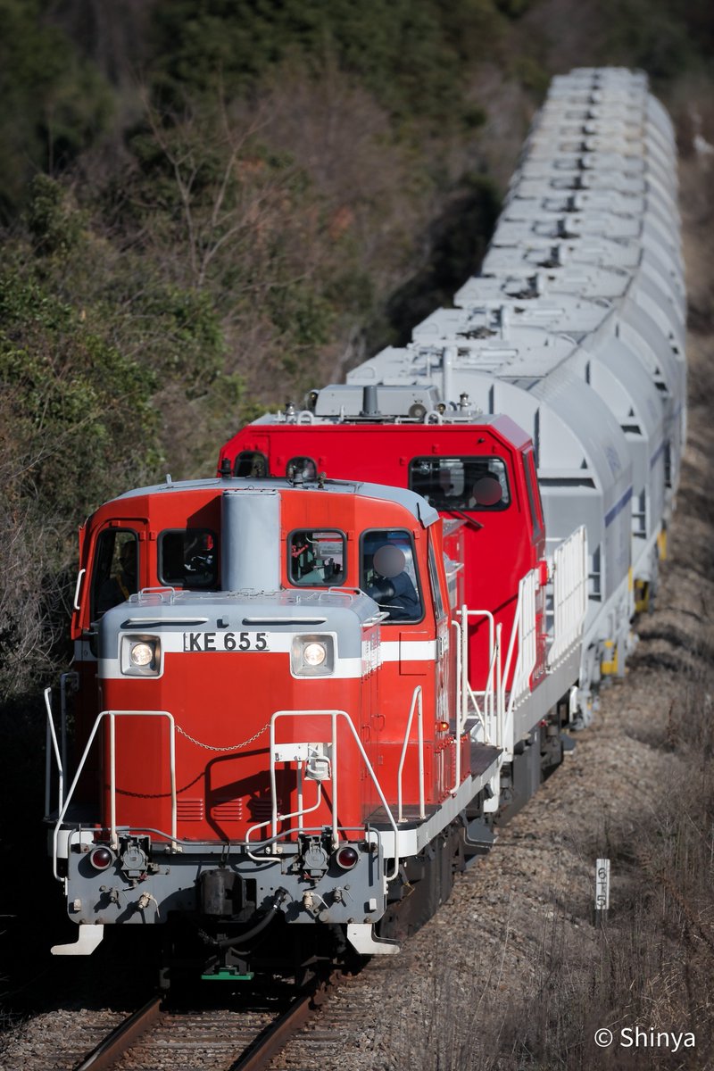 2026/02/28 衣浦臨海鉄道 5570レ KE65 5 ＋ KD58-1 ＋ ホキ 📷️EOS 5D
