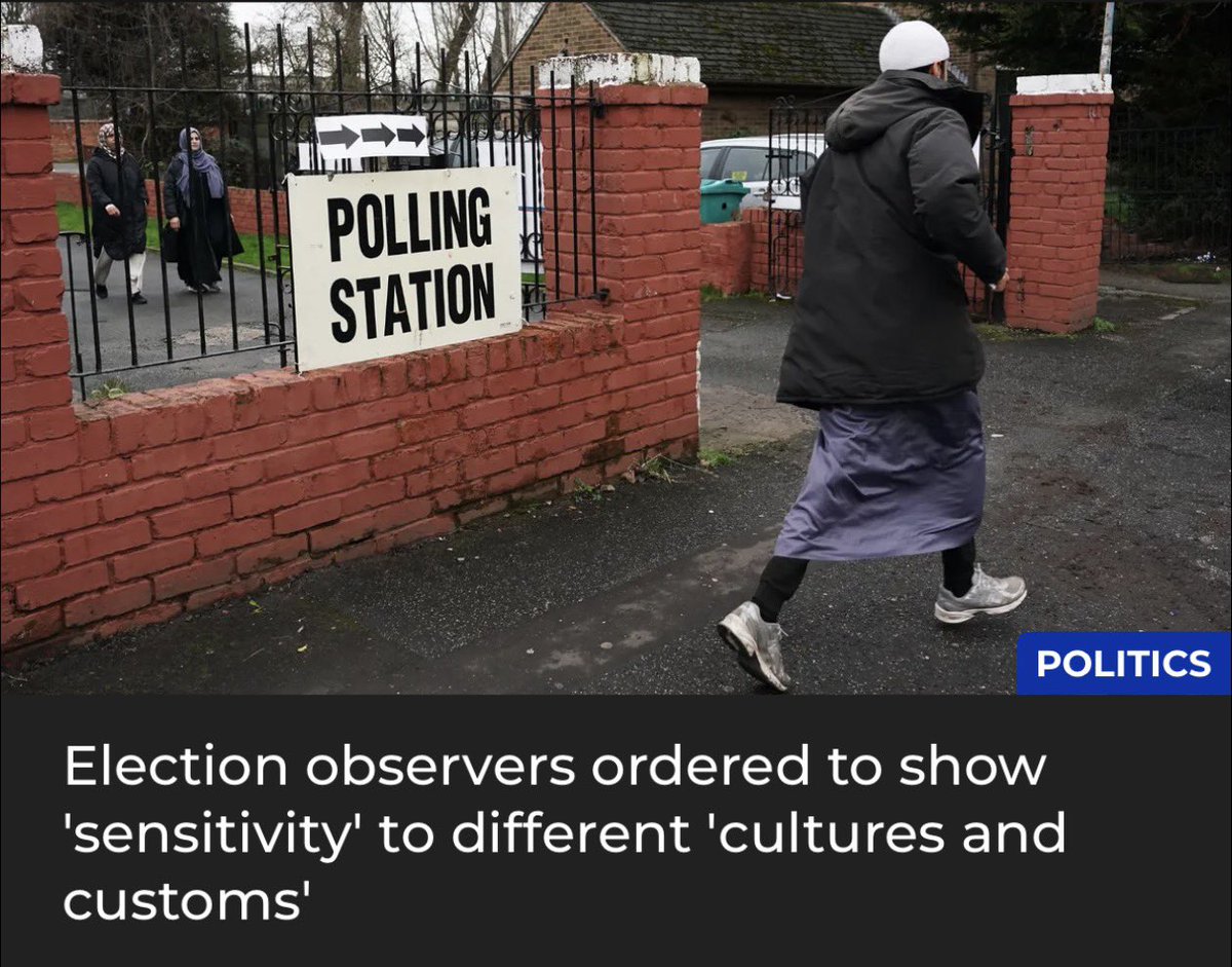 Voting should have nothing to do with your cultures or your custom. You go in, alone, and you vote. That’s it.

The British custom is to do this without instructing anyone else on who to vote for.

If you can’t manage that then you shouldn’t vote nor be entitled to it.