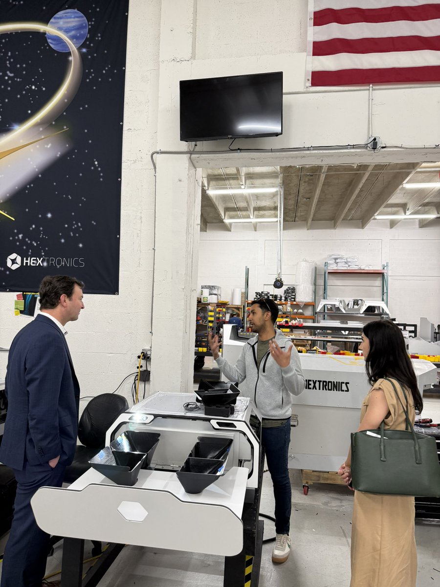 hex_tronics's tweet photo. Happy to host Congressman @CraigGoldman at our factory today!

Excited to build more and more for the US and Beyond! https://t.co/VM7Tv3Puqn