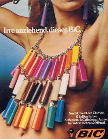 PHEAUXCOUTURE's tweet photo. BIC Ad campaign from the 1980s https://t.co/IT7Kru20We