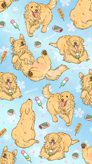 2026年3月のスマホ待受を描きました♬

今月は、桜と和菓子を楽しむゴールデンレトリバーです🌸

4色団子を見つけたあなたは、
今月も素敵な1ヶ月になること間違いなし🍡

ぜひぜひスマホ待ち受けに使ってください✨素敵な3月になりますように〜!

#スマホ待受
#個人利用の範囲でネ 