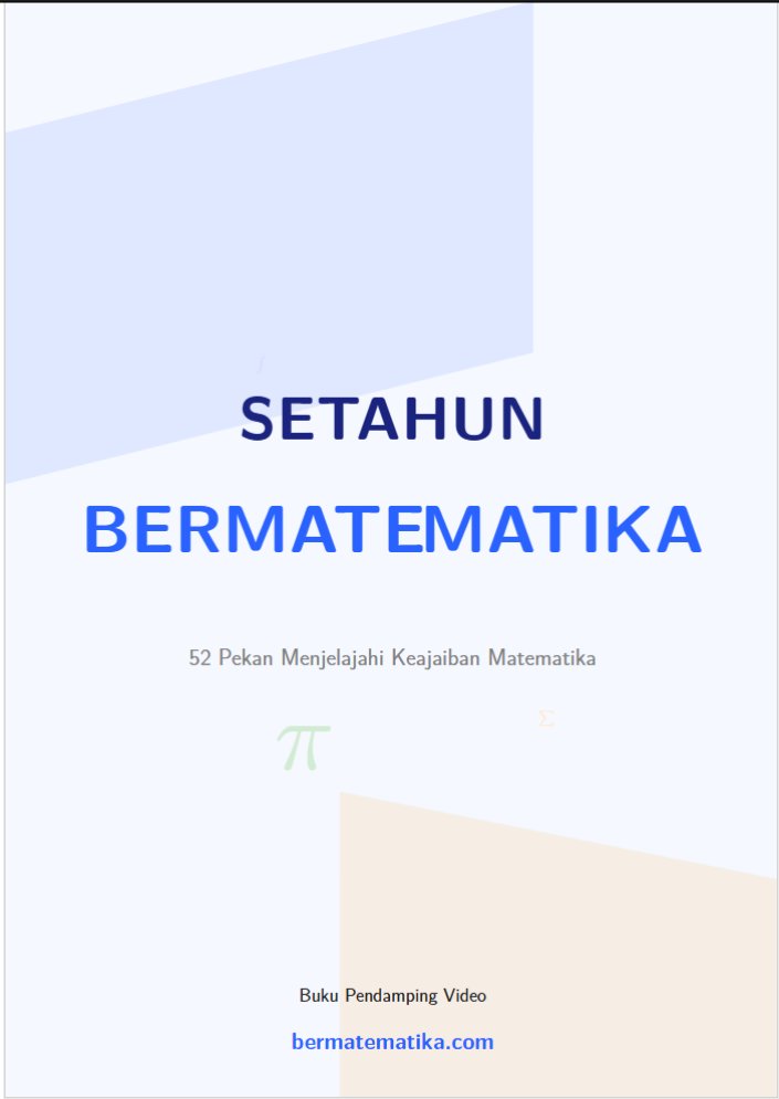 Saya punya playlist 48 youtube video yang membahas pembuktian beberapa fakta matematika yang di sekolah biasanya langsung diberikan saja tanpa motivasi dan pembuktian. Playlistnya ada di sini youtube.com/watch?v=Kx3Bs4…

Nah tiba-tiba keidean bagaimana kalau ini dibuat buku saja :D?