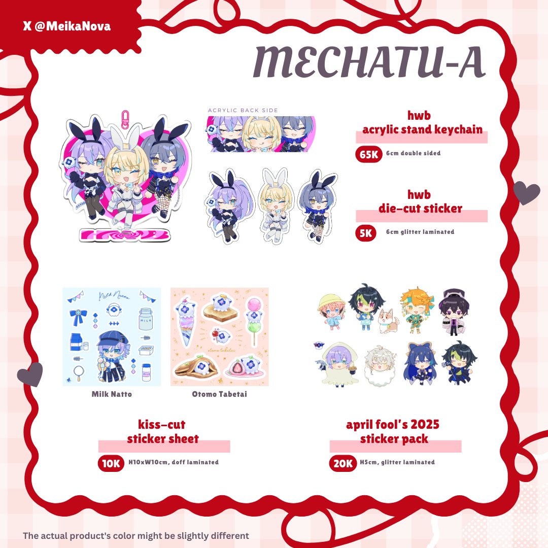 MeikaNova's tweet photo. [❤️+ 🔁 appreciated!]

Meika Nova's #CF22 PO 1 is open!  
28 Feb-8 March 2026

🍓 Pick-Up only D1 &amp; D2 
🍓 Local Only (GO please DM)
🍓 Fandom: NijisanjiJP/MECHATU-A

PO Link in reply!
#comifuro22  #comifuro22catalogue https://t.co/1R0AKiU2XL