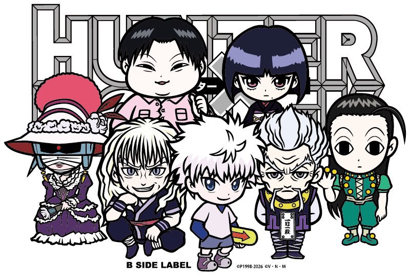 B-SIDE LABELステッカー『HUNTER×HUNTER』第二弾が27日より全国の各