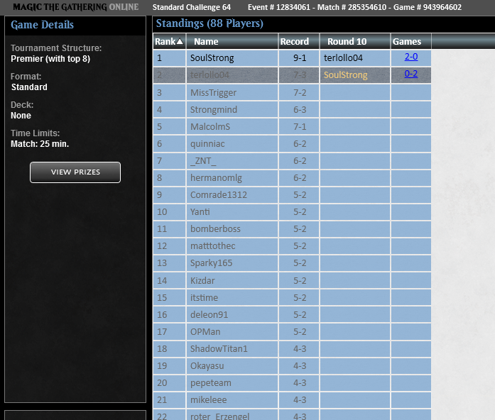 Split the Finals of the Standard Challenge with Prowess! 🤝
Decklist was fine tuned for the mirror and it paid off as I faced it 8 times in 9 rounds, going 6-2 vs it.
If you're interested in the deck for RC Turin I offer coaching and will write a guide soon  🦦🦀