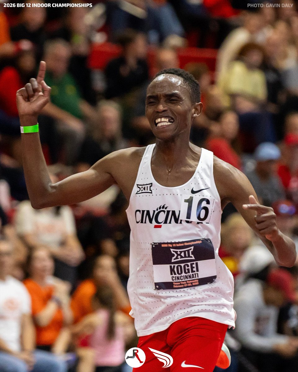 Tough as nails!

Nickson Kogei of <a href="/GoBearcatsTFXC/">Cincinnati TF & XC</a> does just enough to get past Oklahoma State's Denis Kipngetich in the men's 5000m, winning the Big 12 title in 13:43.83.

📸: Gavin Daly