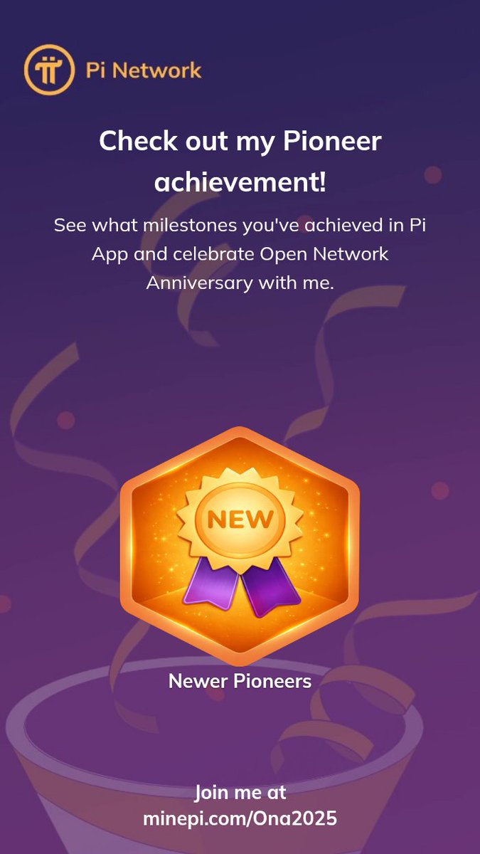 Post your badge on a social media platform (Fireside Forum, X, Instagram, etc.) using #PiOpenNetwork. After sharing, return here and submit your post link to enter the raffle.