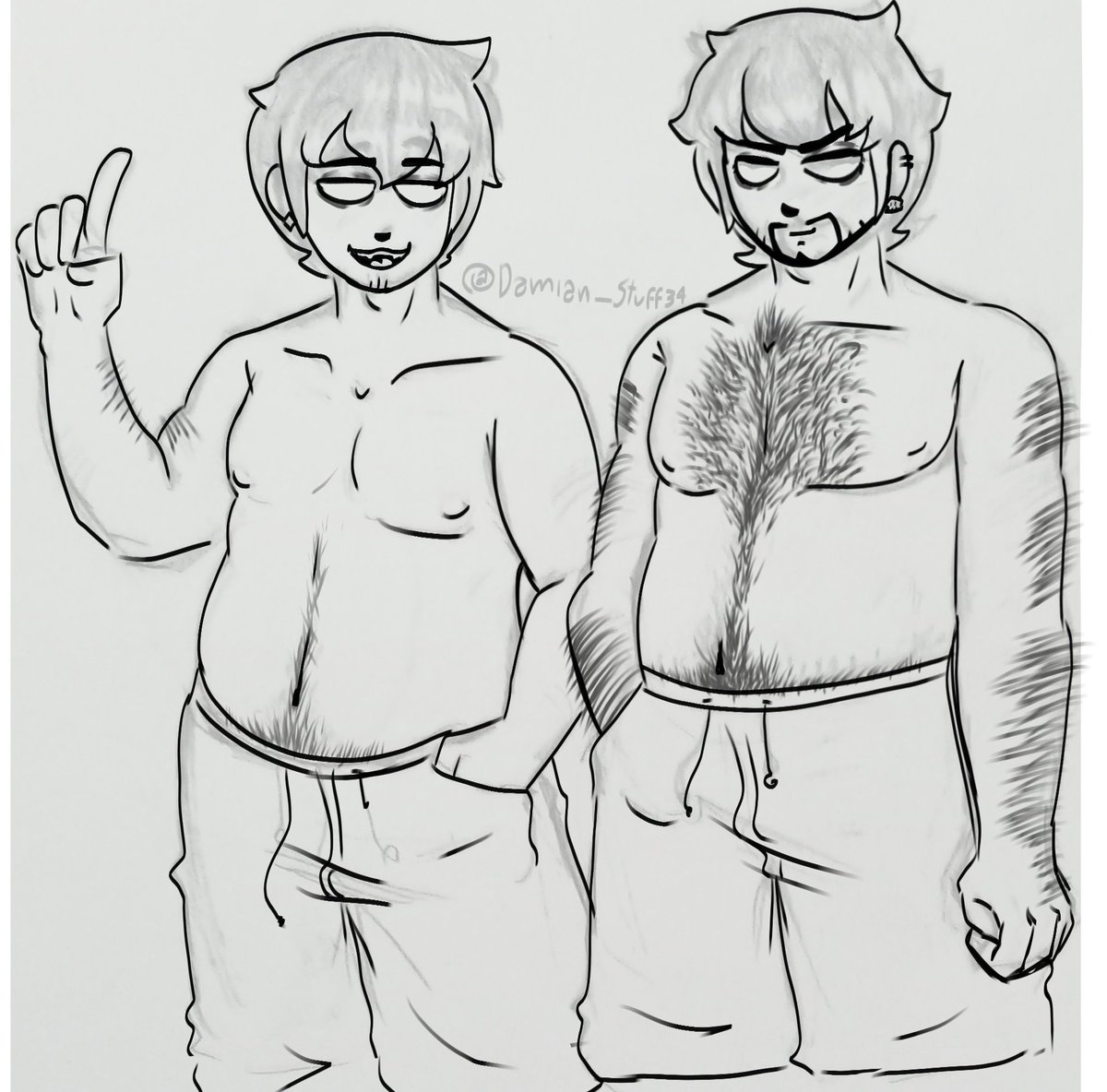 Daniel_stuff34's tweet photo. Anatomy practice because I think I draw them too skinny... https://t.co/in6fUeubMa