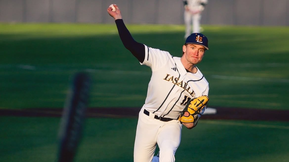 TheGolaStandard's tweet photo. Baby blue! Pinstripes! La Salle’s new baseball jerseys have been absolutely incredible. https://t.co/M03zRHqIr6
