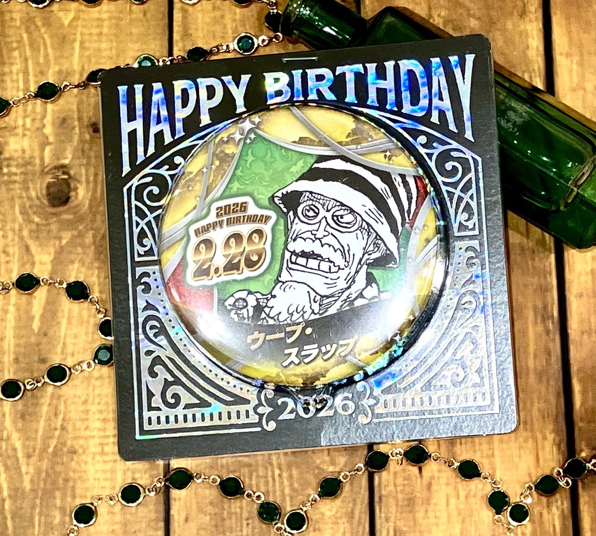 新商品】原画商品 『ONE PIECE』バースデイ缶バッジ ウープ・スラップ