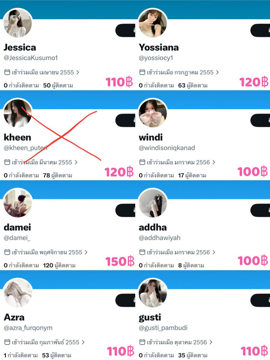 ทวิตแอคละ 100-150฿ แอคนอก ปีเก่าขึ้นแท็ก
ขึ้นรูป ยกจีเมล เทสได้ค่ะ พร้อมส่งขึ้นล่าสุด✅

สนใจทัก lin.ee/YZ2q98a

#เทส  #ขายทวิต #ขายแอคทวิต #rtxxdm