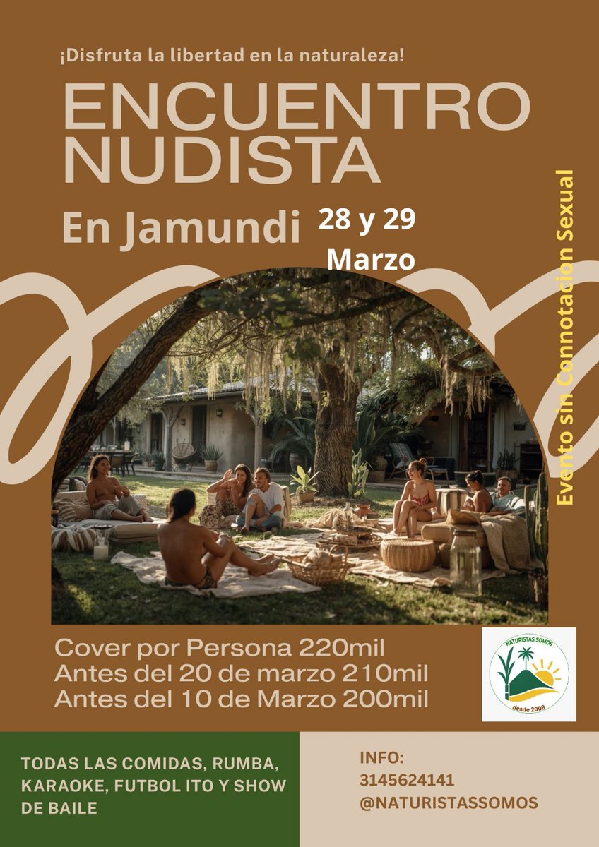 Nos Vamos de Nudismo en Marzo