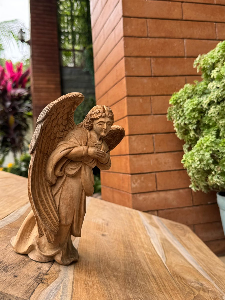 JherryM88's tweet photo. Nativity Set: Baby Jesus in a manger, Mary, Joseph and the Angel #Jepara #Nativity #WoodenArt https://t.co/mwzkN9txlQ
