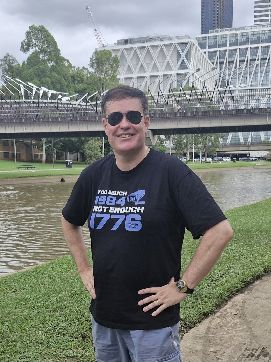 I thank my friend Topher Field for producing this beautiful shirt. I certainly agree with the message. Topher is one of Australia's leading and most recognised Political Commentators and Human Rights activists.