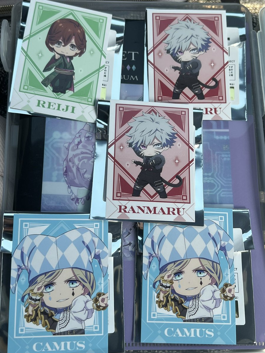 交換】うたプリ タブナイ トレーディング カード 譲)嶺二 蘭丸 カミュ