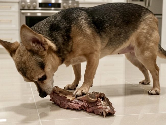 Everyone loves Prime Rib night! Especially Zoe!