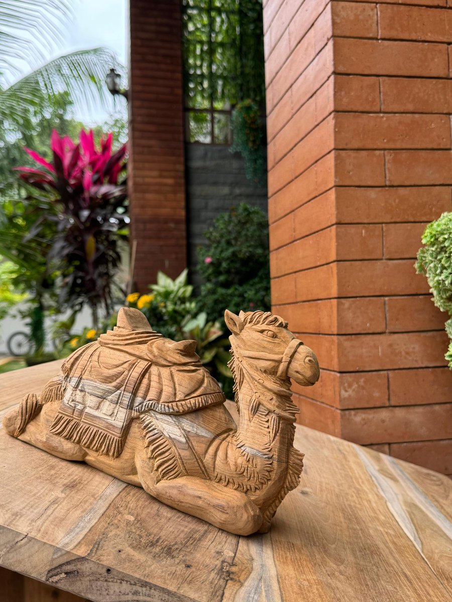 JherryM88's tweet photo. Nativity Set: A shepherd holding a baby lamb, a sheep, a donkey, an ox,  a camel and a stable! #Nativity #Jepara #WoodenFugurines #WoodenArt https://t.co/j3gBQOKTL1