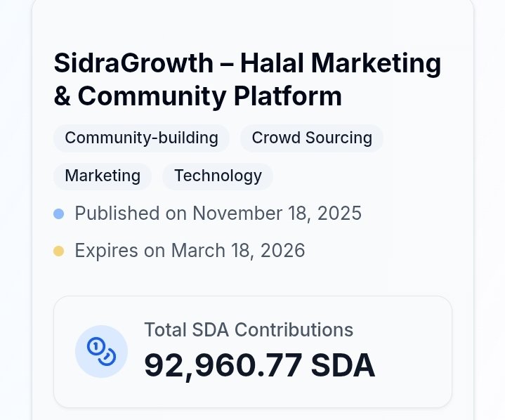 Gm #sidrafamily
In a few days, it will all be over. We will always be ready to support our ecosystem..

sidrastart.com/project/3d6b1f…