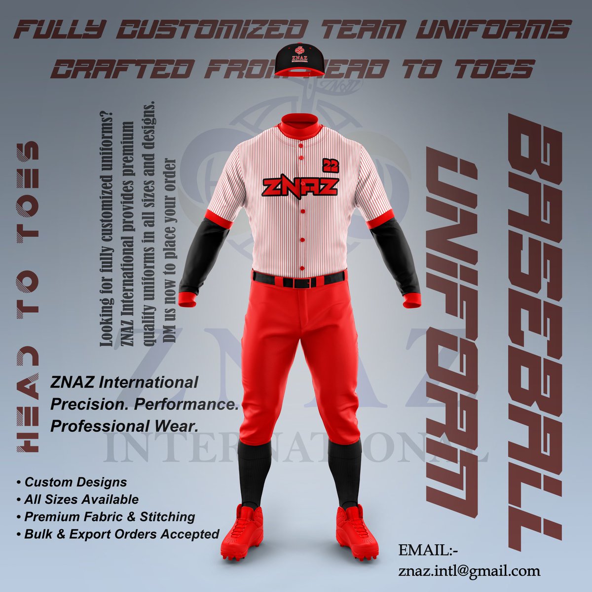 znaz_intl's tweet photo. Your team deserves more than just a uniform. It deserves identity, performance, and precision built into every stitch. Fully customized from head to toe.
DM now to start your teamβs custom order.
#teamuniforms #customsportswear #baseballuniforms #sportswear #bulksportswear https://t.co/wtsSX7XX1a