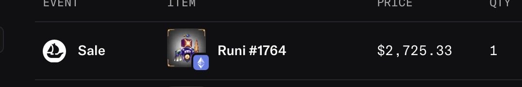 Someone bought one of the ultra scarce Gold Foil Runi