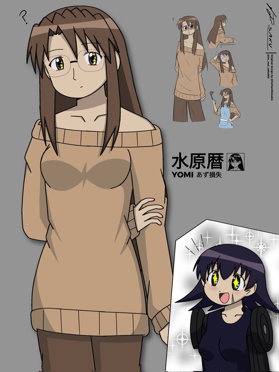 im_real_saku968's tweet image. The prettiest Yomi from chapter 20 of Azuloss (redraw) [+ Tomo cameo lol] Original design owned by @FarhanMelukis 

#AzumangaDaioh #AzuLoss #Loss #Fanart #KoyomiMizuhara #Yomi #YomiAzumanga #TomoTakino #TomoChan #あずまんが大王